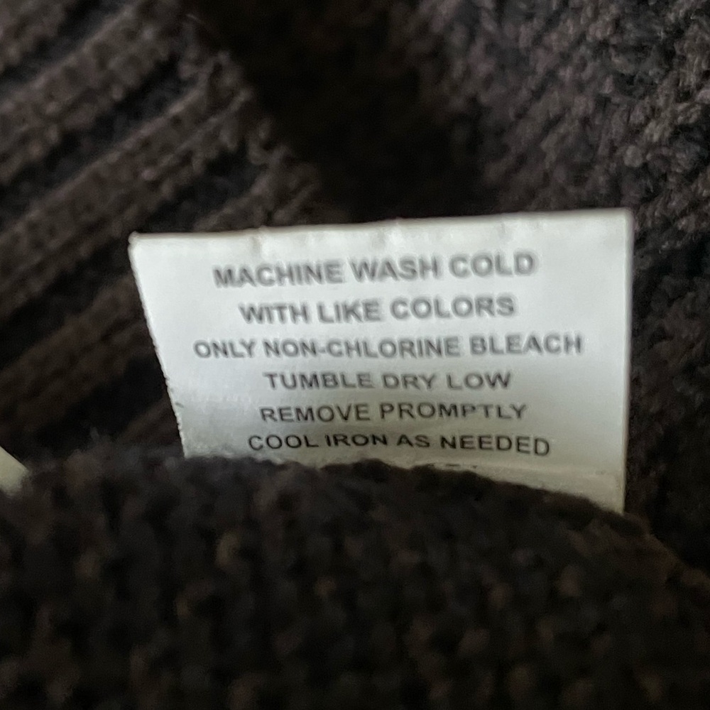 Men’s Method Shawl Collar Toggle Button Cable Kni… - image 6